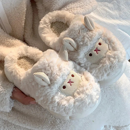 Otis & Ollie Soft-Stitched Sheep Slippers