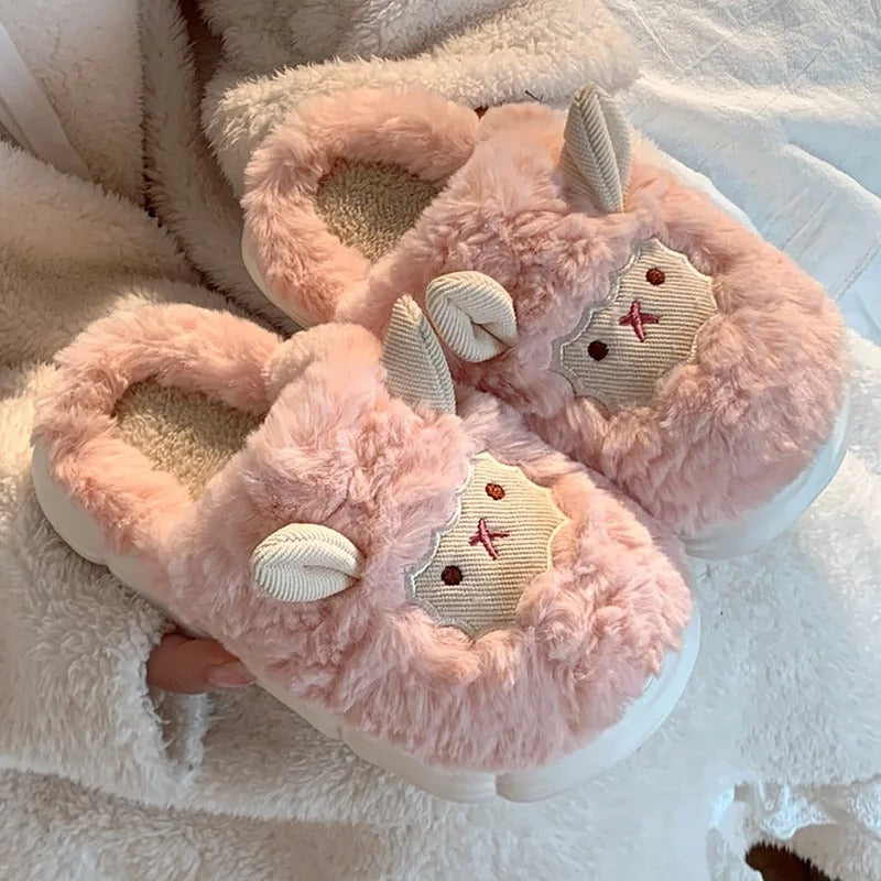Otis & Ollie Soft-Stitched Sheep Slippers