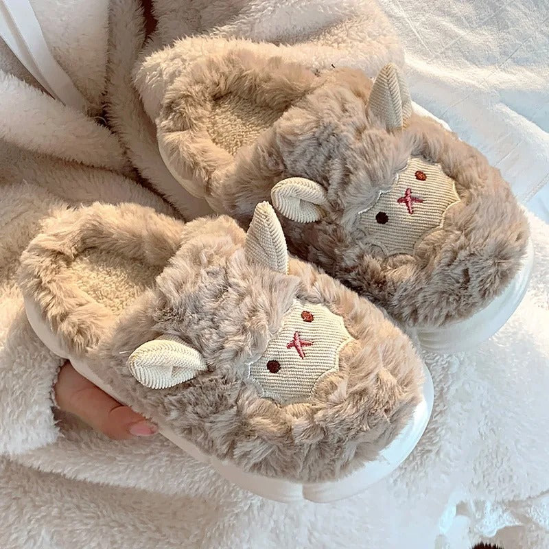 Otis & Ollie Soft-Stitched Sheep Slippers